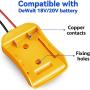 Ecarke for Power Wheels Battery Adapter for DeWalt 20V Max Battery 18V Battery Adapter Dock Power Connector 12 Gauge Robotics