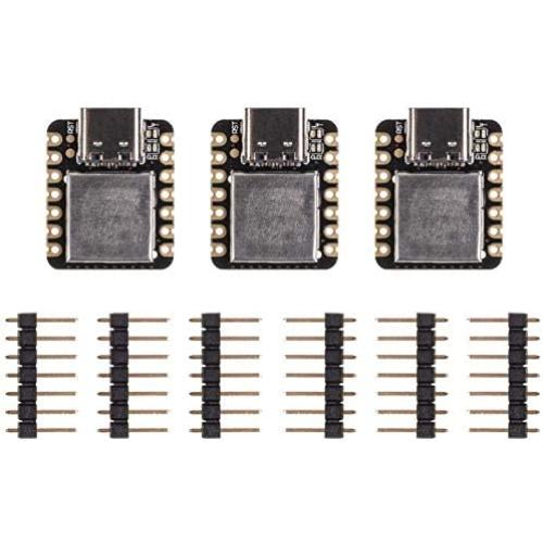 Seeed Studio XIAO SAMD21 The Smallest Arduino Microcontroller Based on SAMD21nwith Rich Interfaces for Wearable Devices, 100% Arduino IDE Compatible, Desiged for Projects Need Arduino Micro, 3pcs.