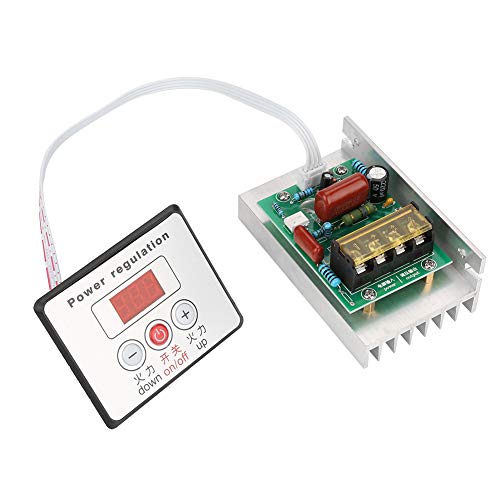 Régulateur de Tension, Contrôleur Électronique de Tension 220V AC 8000W Haute Puissance pour Régulation de Tension, Remplacement de Commutateur de Contrôle de Vitesse Régulateur de Tension, Contrôleur Électronique de Tension 220V AC 8000W Haute Puissance pour Régulation de Tension, Remplacement de Commutateur de Contrôle de Vitesse