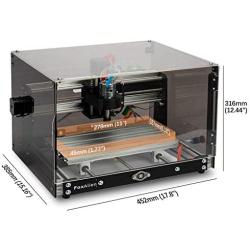 3018-SE V2 CNC Router Machine with Transparent Black Enclosure + Touchscreen Offline Controller