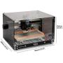 3018-SE V2 CNC Router Machine with Transparent Black Enclosure + Touchscreen Offline Controller