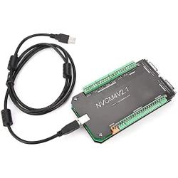 6 Axis NVCM USB Stepper Motor,Motion Control Card Breakout Board,USB Interface,CNC Controller Card,Aluminum Shell for Stepper Motor