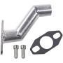 UAUS 32-40mm Silver Short Offset Intake Manifold Carburetor W/Gasket For 49cc 60cc 66cc 80cc Motorized Bicycle Bike