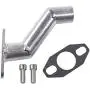 UAUS 32-40mm Silver Short Offset Intake Manifold Carburetor W/Gasket For 49cc 60cc 66cc 80cc Motorized Bicycle Bike
