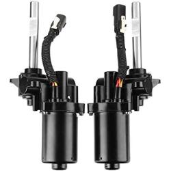 Handor Pair Front & Left Driver Power Running Board Motor Compatible with Ford F150 2007-2014 Replacement# AL3Z16A506A AL3Z16A507A