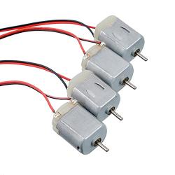 BOJACK 4 Pcs Type 130 EK1450 1 V- 6 V Volt Miniature DC Toy Motors for Arduino Hobby DIY Projects
