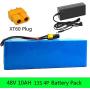 Wnicek 48V Electric Bike Battery 10Ah 13S 4P Lithium-ion Battery Pack with Charger for 200W 250W 350W 500W Motor Fit for Electric Scooters Electric Wheelchairs E-Bike