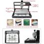 RATTMMOTOR CNC Wood Router Machine Kit 3018 PRO GRBL Control 3 Axis DIY Mini CNC Engraver Engraving Milling Machine+ Offline Controller +14pcs ER11 Collet for Carving Acrylic PVC PCB Plastic Wood