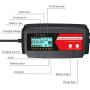12V Automatic Fast Battery Charger and Maintainer, Switchable 2A 4A and 8A, 7-Stage Trickle Charger and Battery Desulfator for Deep Cycle Battery Car Motorcycle Truck RV Lawn Mower
