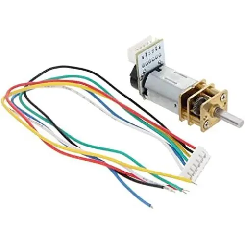 Jutagoss 1Pcs Miniature Gear Motor GA12-N20 DC Gear Motor 6V 100RPM Encoder Speed Velocity Measurement Mini Car Balance Motor Jutagoss 1Pcs Miniature Gear Motor GA12-N20 DC Gear Motor 6V 100RPM Encoder Speed Velocity Measurement Mini Car Balance Motor