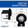 ENTERPARK ALL NEW DC31-00054A OEM Washer Drain Pump Motor for Samsung Replaces 62902090 AP4202690 1534541 DC31-00016A PS4204638