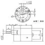520 High Torque Micro Brush DC Motor Low Speed Gear Reduction Motor Eccentric Shaft Gearbox Diameter 37mm High Torque All Metal Gear Electric Micro Gear Motor (12 Volt, 10 RMP)
