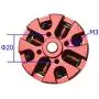 Hobbysky 5065 270KV Brushless Outrunner Motor Belt Drive Motor Sensored & Sensorless Motor for DIY Electric Skateboard Electric Bike Mini Scooter Surfboard