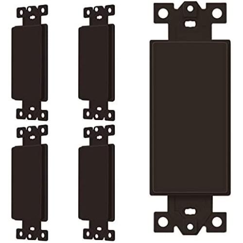 Adaptateur Blanc ENERLITES pour Interrupteurs/Tornos, Polycarbonate Thermoplastique Incassable, Conforme UL, 6001-BR-5PCS, Pack de 5, Marron Adaptateur Blanc ENERLITES pour Interrupteurs/Tornos, Polycarbonate Thermoplastique Incassable, Conforme UL, 6001-BR-5PCS, Pack de 5, Marron