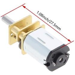 Fielect DC 12V 1000RPM Mini Metal Gearwheel Micro Speed Reduction Motor Mini Gear Box Motor GA12-N20