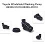 Exerock 85330-60190 Windshield Washer Pump Motor Front Rear Replacement Compatible with Toyota, Lexus, Mazda, Mercury, Lincoln, Honda 85330-60170 85330-47010 85330-21010