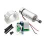 400W 48V CNC Brushed Air Cooled Spindle Motor ER11 & PWM DC Brush Motor Speed MACH3 Spindle Controller and Mount Cutter Marker CNC for Carving