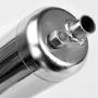 FVRITO Chrome Exhaust Muffler Pipe and gasket nut kit for 2 stroke 49cc 60cc 66cc 80cc Engines Gas Motorized Bicycle Motor Bikes Silver