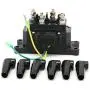 12V 250A Winch Solenoid Relay Winch Rocker Thumb Switch for ATV UTV 4x4 Vehicles 1500lb-5000lbs Winch with 6 Protecting Caps Replaces 63070, 62135, 74900, 2875714, 70715