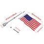 1 Pair Stainless Steel Motorcycle Chrome Plated Mounted + 6