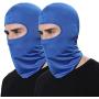 Pack of 2 Bandana Face Hat for Outdoor Airsoft Motorcycle Ski Mask Winter Sun Balaclava Black Tactical Hood Helmet Face Cover
