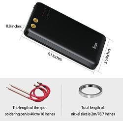 Spot Welder, Kerpu Mini Spot Welder, Portable Spot Welder Machine, Spot Welding Equipment Energy Storage 5000mAh for DIY 18650 Battery, Portable Battery Welder with Type-C port 2A Input
