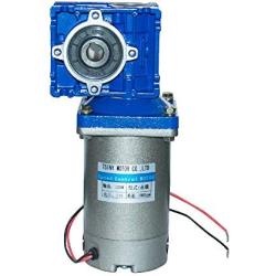 Bemonoc NMRV030 90VDC Worm Gear Motor Low Speed 22 RPM High Torque 120 Watt with Gearbox Speed Reducer Ratio 80/1