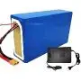 Jieoto 72V E-Bike Lithium-ion Battery Pack 20AH 30AH 40AH Cell Pack Suitable for Electric Motorcycle Outdoor Power Supplies Replace LiFePO4 Battery Tricycles Moped(with Charger)