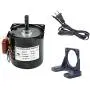 CHANCS 60KTYZ 110V 8-10RPM Metal Geared for Rotisserie Turntable with Gear Reduction Motor Holder Bracket and Power Cord Switch Plug