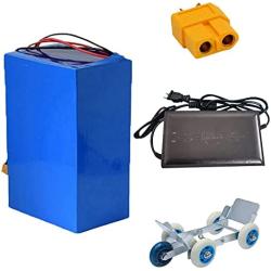 Jieoto E-Bike Battery Pack 48V Lithium-ion Battery for Electric Tricycles Moped Scooters Electric Mobility Scooter Suitable for 200W 350W 500W 750W 1000W Motor with Charger