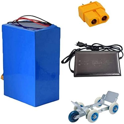 Jieoto E-Bike Battery Pack 48V Lithium-ion Battery for Electric Tricycles Moped Scooters Electric Mobility Scooter Suitable for 200W 350W 500W 750W 1000W Motor with Charger
