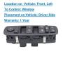 MOCW 68271203AB Left Driver Master Power Window Switch Fit for 2015-2016 Chrysler 200,for 2013-2016 Dodge Dart; for 2014-2016 Jeep Cherokee- No Auto