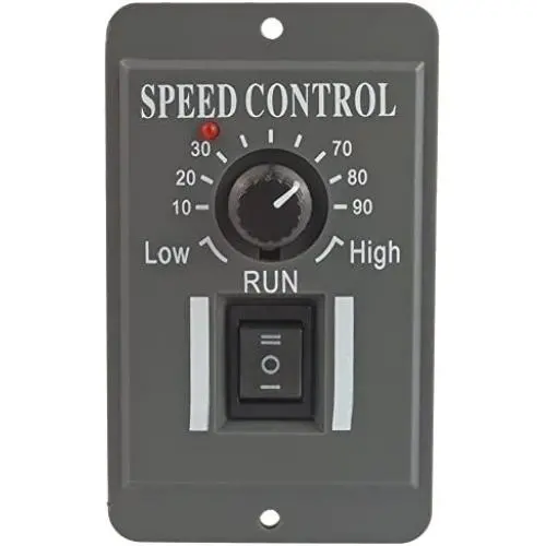 uniquegoods 12V 24V 36V 48V 6A DC Motor Speed Controller Adjustable Reducer Control Switch with Shell