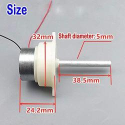 Xuulan Xianglaa-Motor Electric-Motor, Slow Speed Reverse Reducer Diameter-5mm Round, Long Shaft CW CCW Micro 300 Gear Motor,