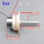Xuulan Xianglaa-Motor Electric-Motor, Slow Speed Reverse Reducer Diameter-5mm Round, Long Shaft CW CCW Micro 300 Gear Motor,