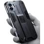 RIZZ Case for iPhone 11 with Kickstand Holder Magnetic Shockproof Car Mount Armor Military Ultra Slim Mobile Phone Cover for Men and Women Drop Protection (Black)