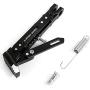 Universal Motorcycle Kickstand Accessories Adjustable Tripod Holder Side Parking Foot Support CNC Aluminum Foot Stand for Scooter Modified Motorbike Dit Pit Bike (Black)