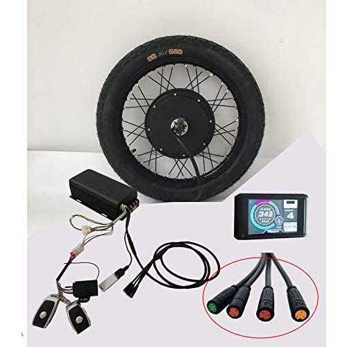 Alarm Lock !Sabvoton Waterproof Controller Programmable, QS 48v-96v 3000w Electric Bike hub Motor Conversion kit with TFT Colorful Display