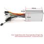 Kunray 24-48V 350W Brushless Motor Controller with LCD Display Dual-Mode Ebike Controller 17 Amp for Electric Bike Scooter