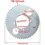 HIAORS 54T T8F Mini Moto Rear Chain Sprocket For 47cc 49cc Pocket Bike Scooter ATV Goped