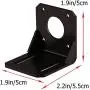Stepper Motor Mounting Bracket, 6pcs Steel Motor Mounting Nema17 Bracket, with Mounting Screws