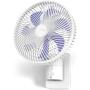Airbition 8-Inch Small Wall Mount Fan with Remote, AC/DC(12V), 90°Oscillating, 4 Speeds, Timer, 5.9 ft Cord, for Home Office Bedroom Garage Camping RV- White