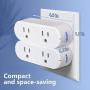 Feekoon Temperature Controlled Outlet Plug, Outdoor Temperature Sensor Switch Cold Weather Thermo Outlet on at -4 Degrees to 14 Degrees for RV Oil Pan Heater and Pond Filtration Equipment