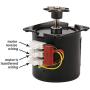 Egg Incubator Motor, 220V Automatic Incubator Hatching Machine Accessory Reversible Synchronous Eggs Turning Motor(with Gear)