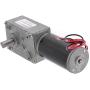sourcing map Worm Gearbox Gear Motor DC 24V 5RPM High Torque Turbine Silver Tone