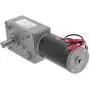 sourcing map Worm Gearbox Gear Motor DC 24V 5RPM High Torque Turbine Silver Tone