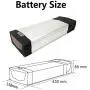 Jieoto E-Bike Battery 36V 10Ah EBike Lithium Ion Battery, with Rear Bracket and 2A Charger, Electric Bike Battery for 200W 350W Motor, More Suitable for Modification.