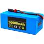 Jieoto 36V 20000mAh E-Bike Battery 20Ah 10S 5P Li-ion Battery Pack for 100W-500W Motor with BMS and Charger Fit for Scooters Electric Street Bikes Electric Tricycles