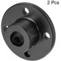 uxcell 8mm Inner Dia H13xD10 Rigid Flange Coupling Motor Guide Shaft Coupler Motor Connector for DIY Parts Black 2pcs