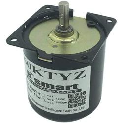 Bringsmart 60ktyz 15rpm Ac Motor Low Noise Gearbox Electric Motor Barbecue High Torque Low Speed 110V Synchronous AC Reduction Motor (110V 15rpm)